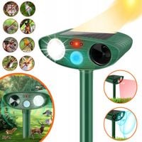 ULTRADŹWIĘKOWY ODSTRASZACZ ZWIERZĄT Z CZUJNIKIEM RUCHU I MIGAJĄCĄ DIODĄ LED