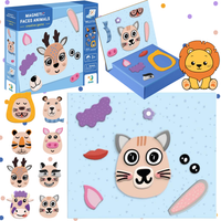 Gra Edukacyjna Magnetyczna Zwierzęce Twarze Dla Dzieci 200209