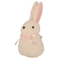 zajączek materiałowy do postawienia 14 cm wielkanocny na wiosnę ozdoba