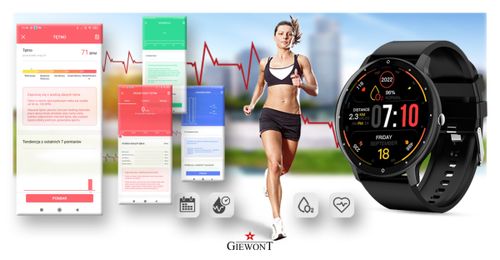 Smartwatch Giewont GW120-2 PRO Czarny na Arena.pl