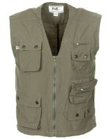 KAMIZELKA  US Microfaser oliwkowa