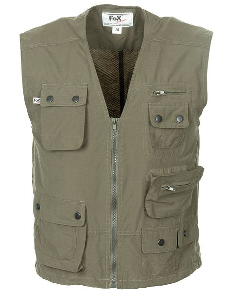 KAMIZELKA  US Microfaser oliwkowa zdjęcie 1