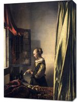 Obraz 50x70cm Girl Reading a Letter, Vermeer Vintage do Salonu