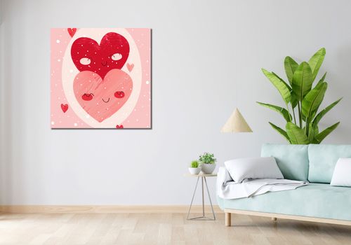 Obraz 90x90cm Ciepło Serca na Arena.pl