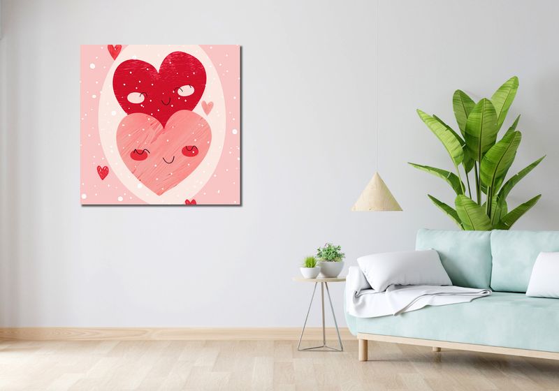 Obraz 90x90cm Ciepło Serca zdjęcie 2