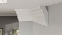 Listwa przysufitowa DLP42 10cm x 5cm gzyms sztukateria XPS faseta DECOREM