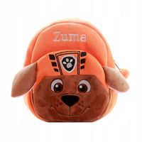Plecak do przedszkola pluszowy Psi Patrol Zuma dla dzieci mały pomarańczowy