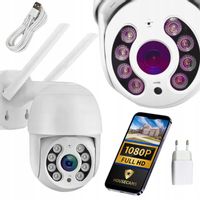 Zewnętrzna Kamera WIFI Obrotowa FULL HD Powiadomienia SD POLSKA APLIKACJA