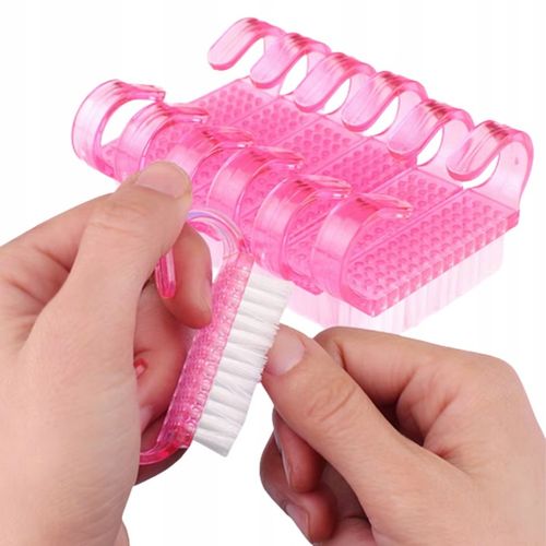100x SZCZOTECZKA RÓŻOWA DO MANICURE DO USUWANIA PYŁU DO PAZNOKCI na Arena.pl