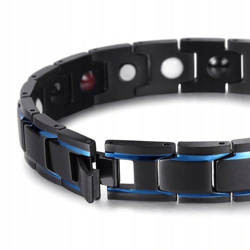 MODNA Bransoletka Magnetyczna Moc Zdrowotna Męska STAL NIERDZEWNA PREMIUM na Arena.pl