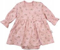 NICOL SUKIENKO-BODY TUNIKA KWIATY róż 86 L702A