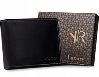 elegancki portfel męski z dużą sekcją na dokumenty - rovicky