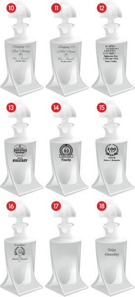 Karafka Podziękowanie urodziny BOHEMIA ETUI grawer zdjęcie 7