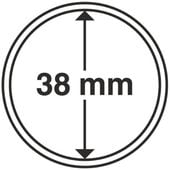 Leuchtturm - Plastikowy kapsel na monetę 38 mm 100 sztuk