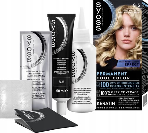 SYOSS PERMANENT BLOND LUMINOUSFARBA DO WŁOSÓW NR 8_5 JASNY POPIELATY BLOND na Arena.pl