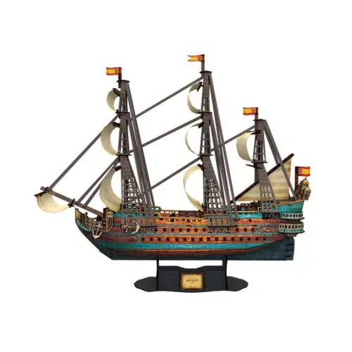 Puzzle 3D. Hiszpańska Armada. Żaglowiec San Felipe na Arena.pl