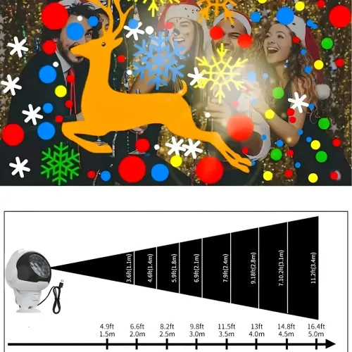 Projektor Rzutnik Laserowy Led Astronauta Kosmonauta Lampka Nocna Dzieci na Arena.pl