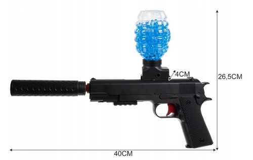 PISTOLET KARABIN AUTOMATYCZNY NA KULKI ŻELOWE AKUMULATOR OKULARY + KULKI na Arena.pl