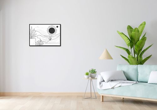 Plakat 66,5x46,5cm Linearny Pejzaż na Arena.pl