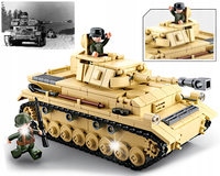 KLOCKI CZOŁG NIEMIECKI PZKPFW IV / NASHORN 2W1 WWII GERMAN WOJSKO+LEGO BROŃ