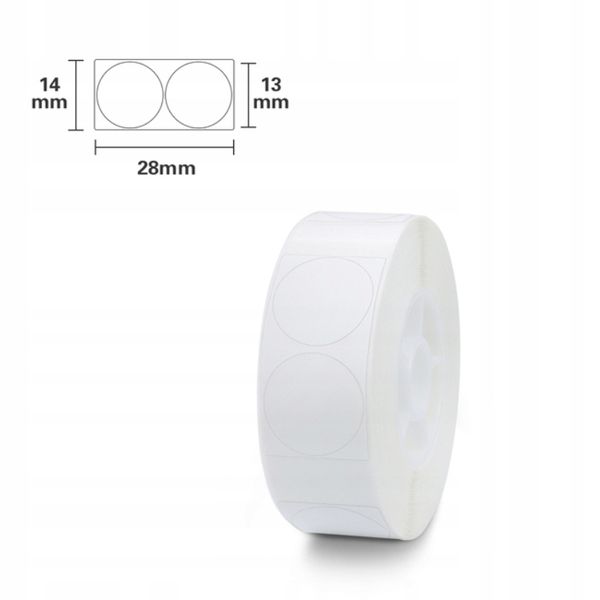 NIIMBOT Etykiety Naklejki 13mm 440szt OKRĄGŁE zdjęcie 3