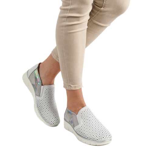 Białe Półbuty Slip On r.41 na Arena.pl