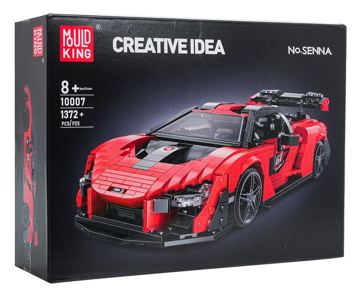 Zestaw Klocków Auto Sportowe Pomarańczowe 1372El. zdjęcie 9