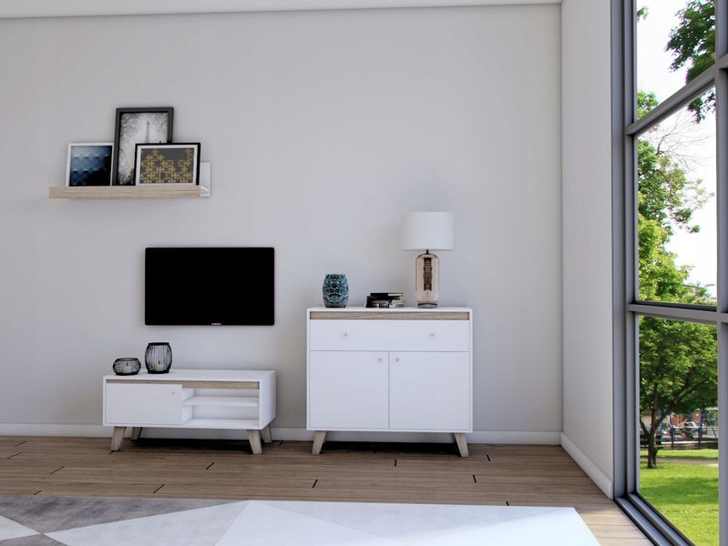 Biała Komoda Skandynawska Kopenhaga zdjęcie 6