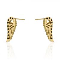 Kolczyki Ze Stali Szlachetnej Pozłacanej Sztyft Kst2091