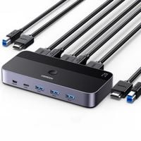 2w1 przełącznik switch hdmi / usb-a / usb-b / usb-c / microusb czarny
