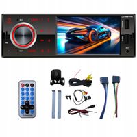 RADIO SAMOCHODOWE RADIOODTWARZACZ KAMERA COFANIA BT AUX USB 1DIN 4x50W MP3
