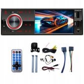 RADIO SAMOCHODOWE RADIOODTWARZACZ KAMERA COFANIA BT AUX USB 1DIN 4x50W MP3