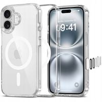 2 x Etui Tech-Protect Flexair Hybrid CC Magsafe na iPhone 16 - przezroczyst