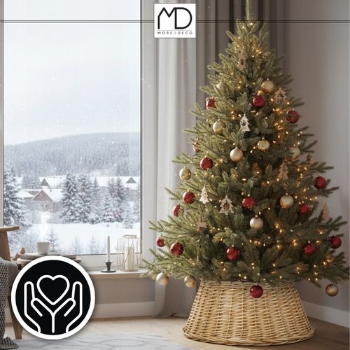 Osłona wiklinowa brąz na doniczkę stojak pod choinkę na święta wiklina kosz na Arena.pl