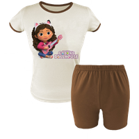 Krótka Piżama dziecięca - Koci Domek Gabi