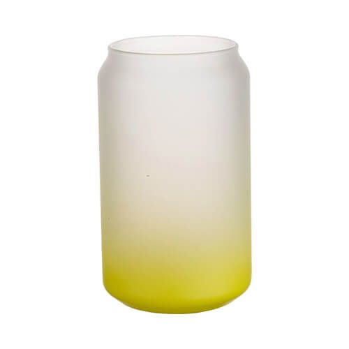 Szklanka 400 ml szroniona do sublimacji - limonkowy gradient zdjęcie 1