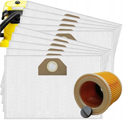 10x WORKI DO ODKURZACZA KARCHER WD3 SE4001 WD2 PLUS KWD3 V17 V15+FILTR na Arena.pl