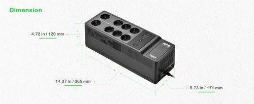 UPS APC Back-UPS (500VA/300W, 230V, 8xSchuko, USB-A) na Arena.pl