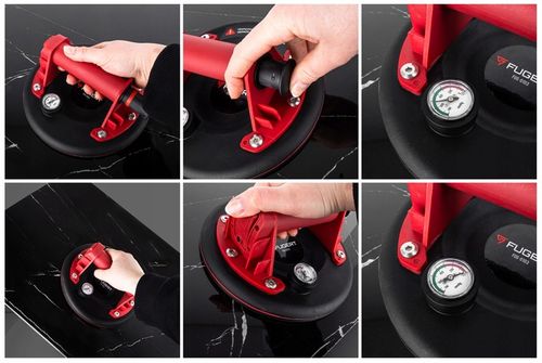 PRZYSSAWKA DO PŁYTEK PRZYSSAWKA PRÓŻNIOWA UCHWYT DO SZYB PŁYTEK GRESU 210MM na Arena.pl