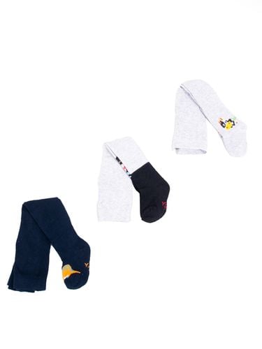 Rajstopy chłopięce bawełniane we wzory 3PAK 56-62 YOCLUB na Arena.pl