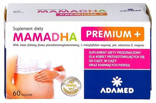 MamaDHA Premium+ DHA witaminy dla mamy 120kapsułek na Arena.pl