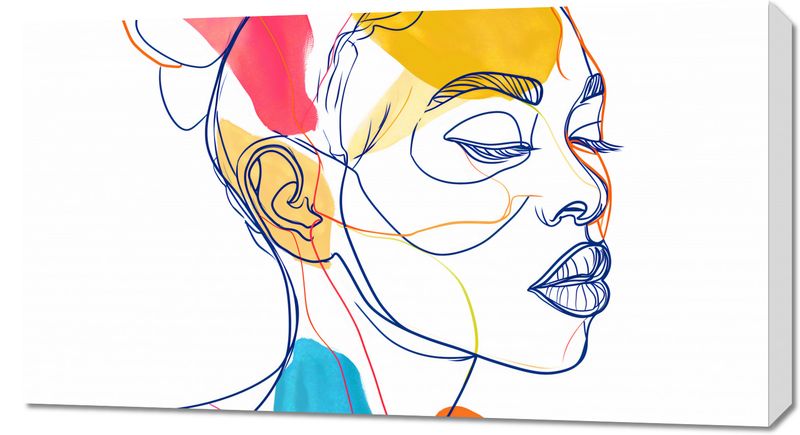 Obraz 90x50cm Wyrazy w Konturach zdjęcie 1