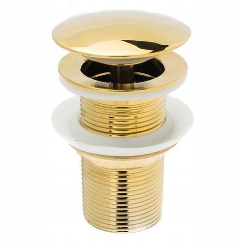 KOREK UMYWALKOWY KLIK-KLAK ZŁOTY BEZ PRZELEWU DUŻY na Arena.pl