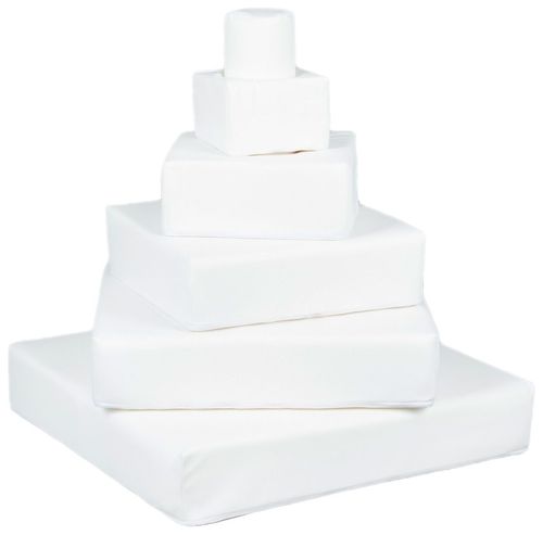 Zestaw 6 klocków piankowych Piramida (biały) na Arena.pl