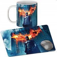 ZESTAW KUBEK + PODKŁADKA - BATMAN GOTHAM - PREZENT WIELE WZORÓW + IMIĘ