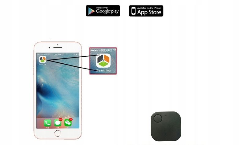 LOKALIZATOR BLUETOOTH Kluczy Dziecka Przedmiotów TELEFON iOS Android Czarny zdjęcie 7