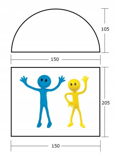 NAMIOT TURYSTYCZNY DOMEPACK 2 PRO ACAMPER 2500mm + GRATIS na Arena.pl