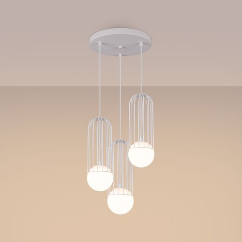 Lampa wisząca BRINA 3P biała na Arena.pl