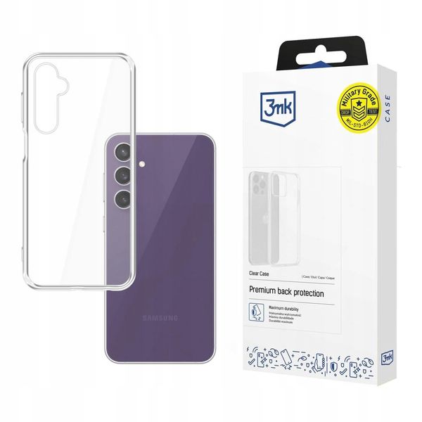 Silikonowe etui na Samsung Galaxy S23 FE - 3mk Clear Case zdjęcie 1