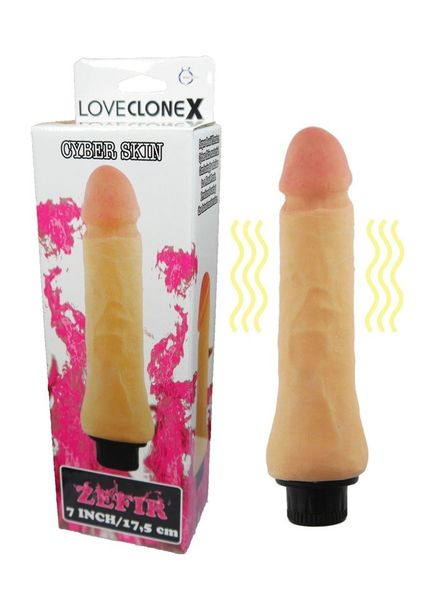 Wibrator Penis Cyberskin - Loveclonex Zefir 7" zdjęcie 1